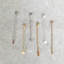 Afbeelding in Gallery-weergave laden, goud, rose en zilver rvs of 925s verlengstukje om je enkelbandje net een beetje groter te maken