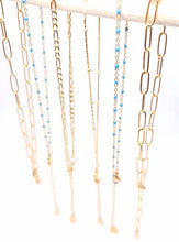 Afbeelding in Gallery-weergave laden, gouden 3mm ketting enkelbandje met een verlengkettinkje stainless steel anklet