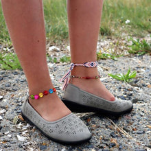 Afbeelding in Gallery-weergave laden, Enkelbandje multi color rocailles en steentjes