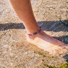 Afbeelding in Gallery-weergave laden, paars surfenkelbandje stof geschikt voor in het water