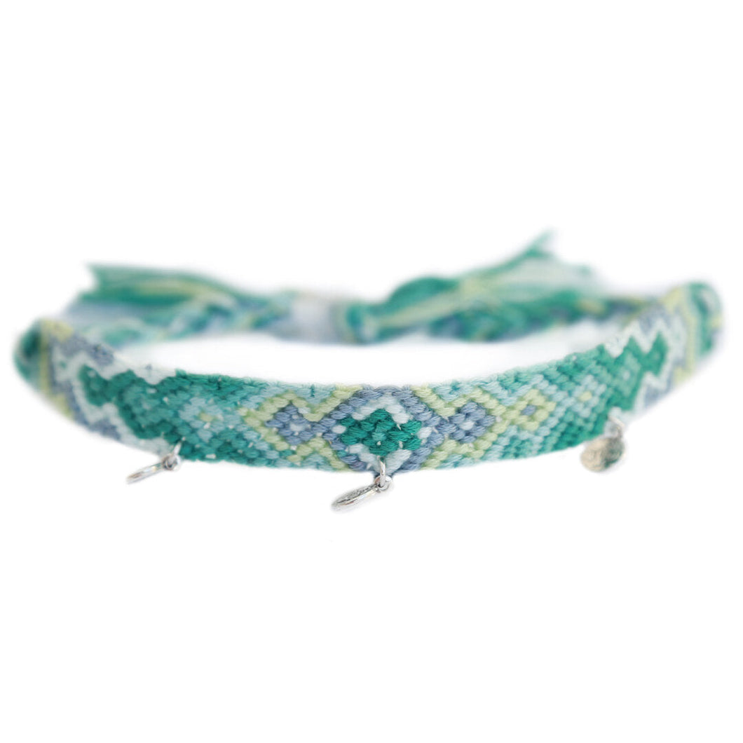 Geknoopt Enkelbandje Ibiza Green