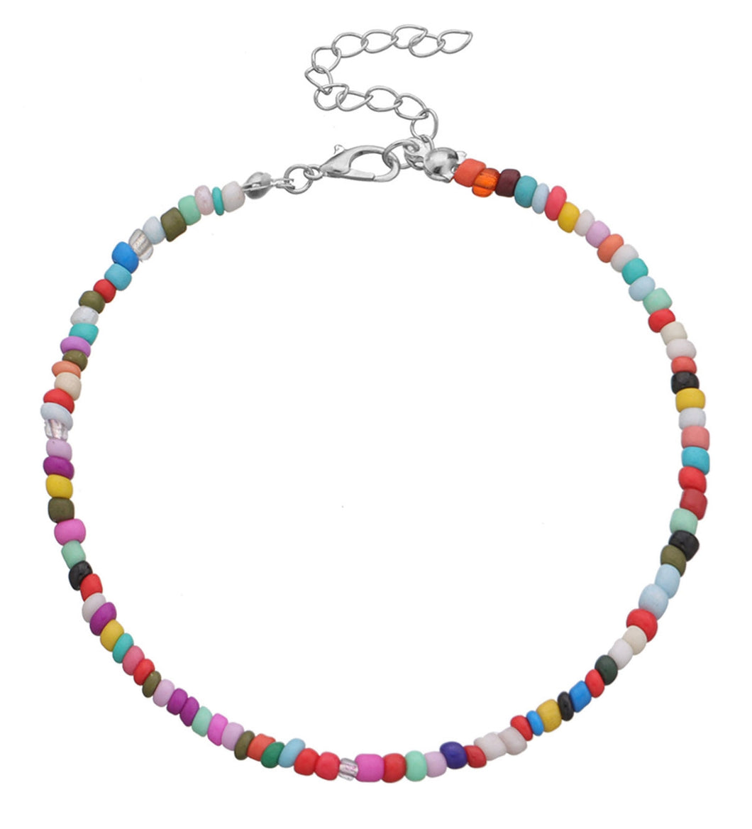 Enkelbandje multicolor beads