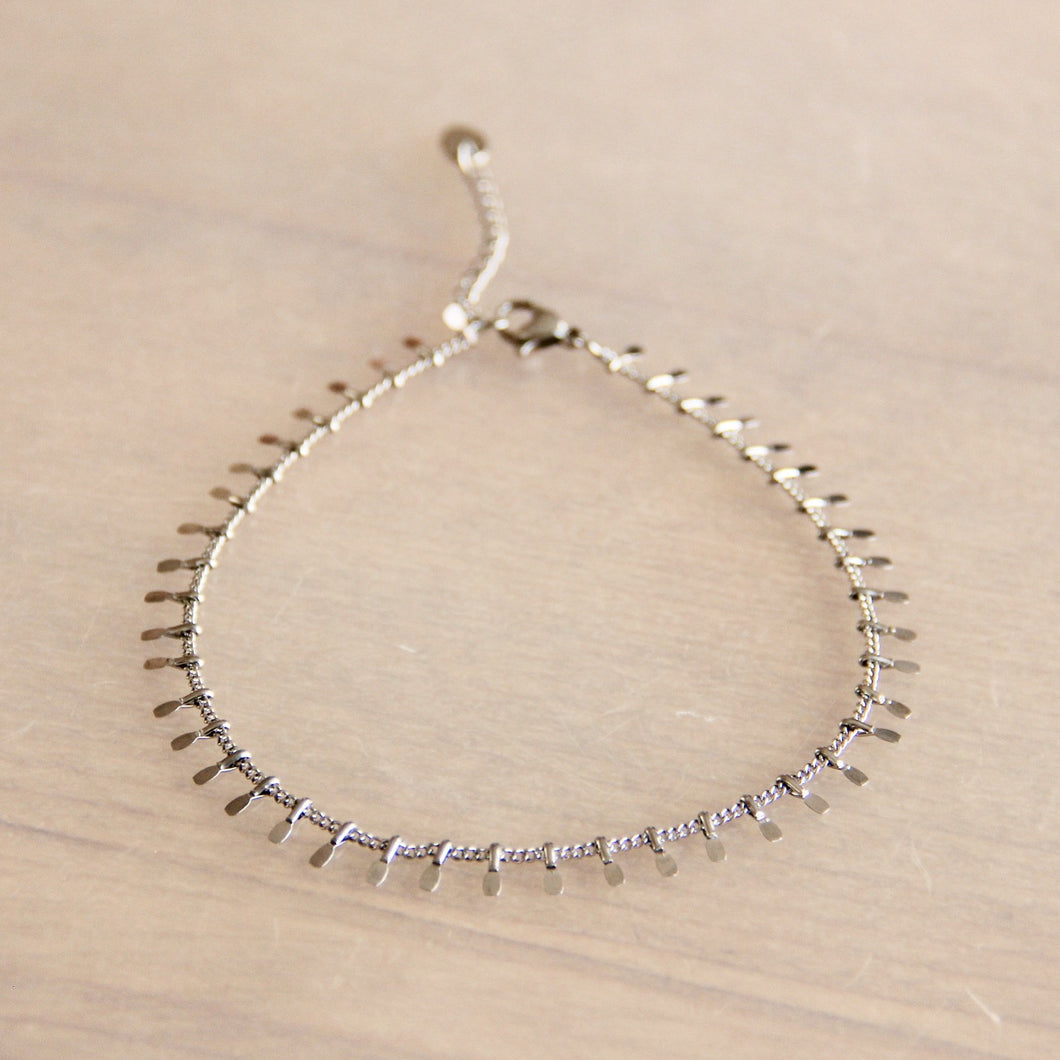 Rvs Enkelbandje Little Drop | goud- of zilverkleur