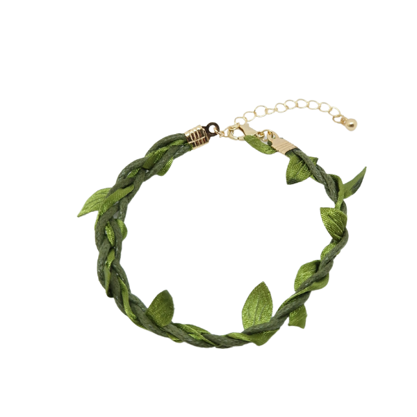 enkelbandje leaf met gronde blaadjes