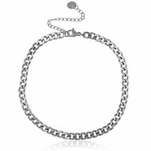 Afbeelding in Gallery-weergave laden, Enkelbandje met een platte schakel van 4,4 mm in zilver rvs
