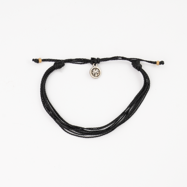 Enkelbandje Malibu Surf Zwart | Pineapple Island