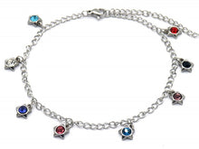 Afbeelding in Gallery-weergave laden, Goud of Zilver rvs Enkelbandje Crystal Star
